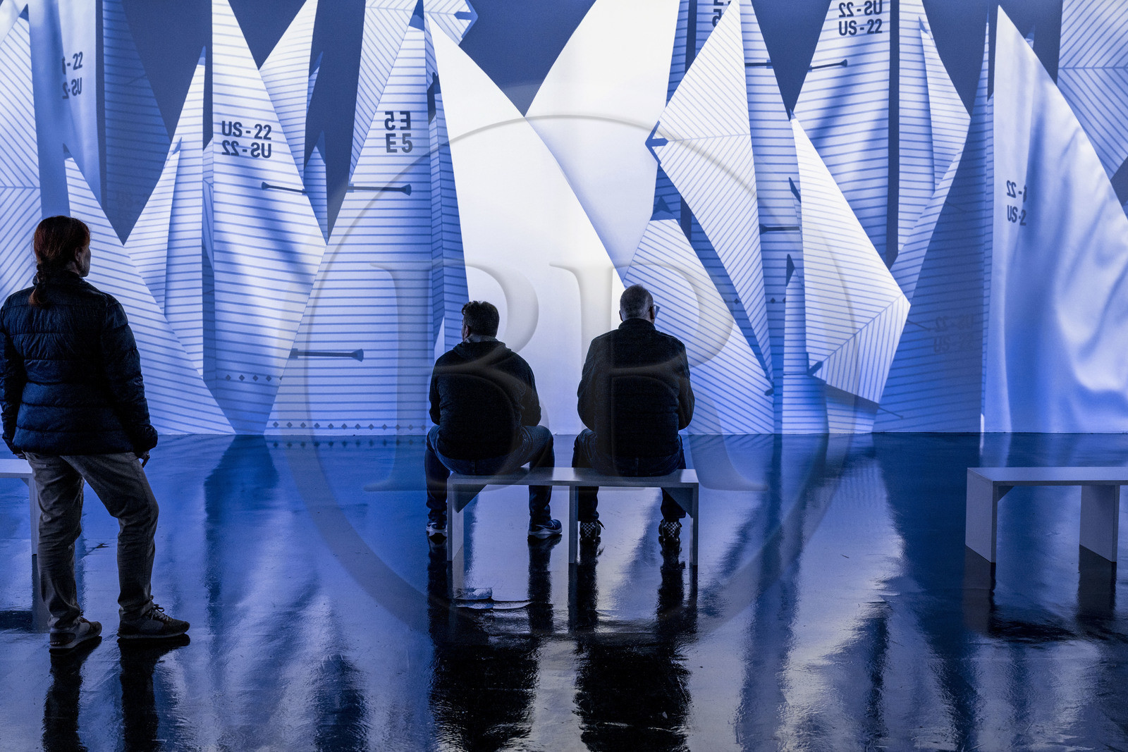 Espagne, Catalogne, Barcelone, Port Vell, America's Cup Experience, centre officiel de promotion de la 37e America's Cup Barcelona 2024