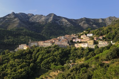 Italie, Toscane, l’Ile d’Elbe, le village perché de Marciana