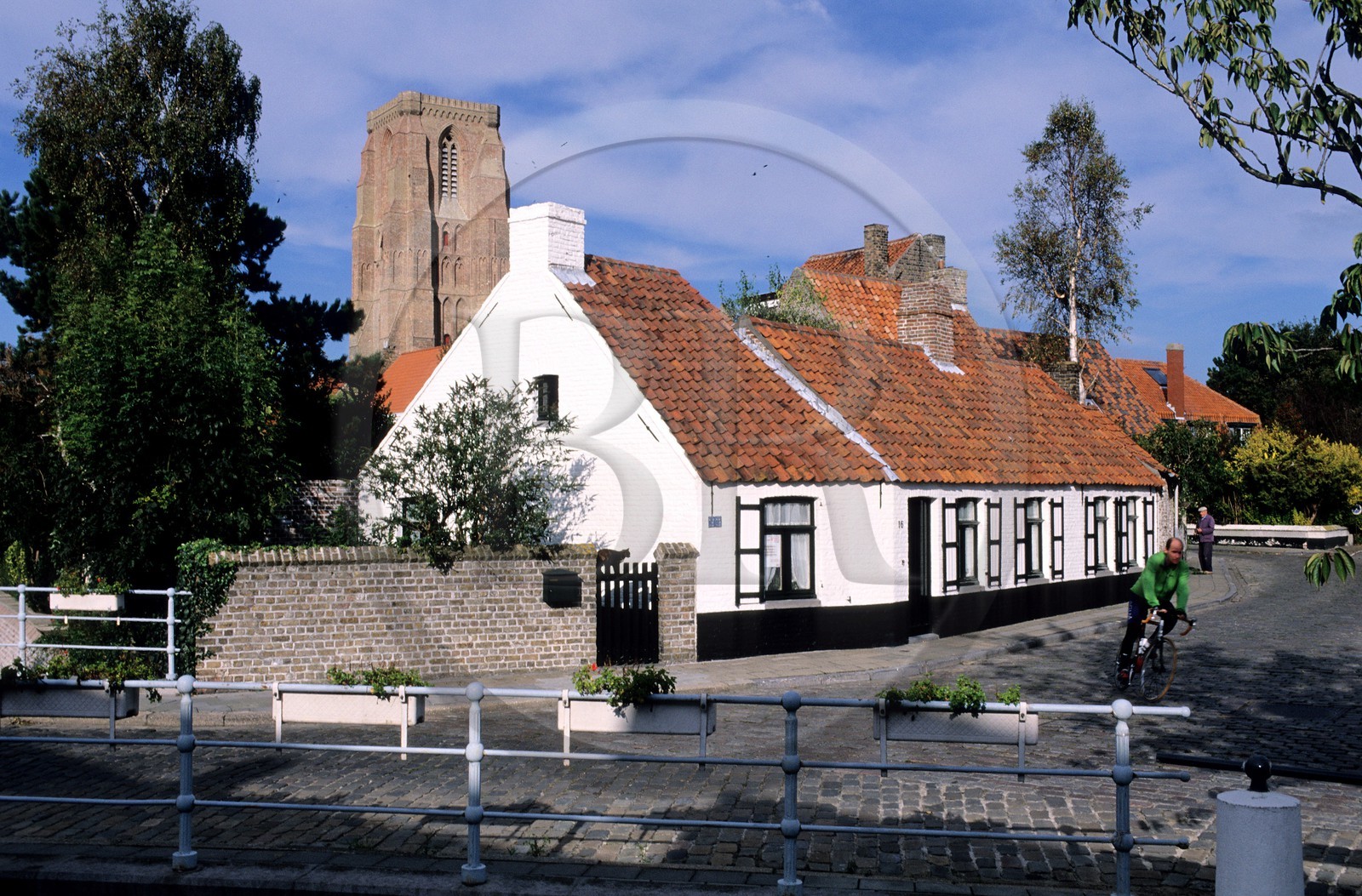 Belgique, Flandre-Occidentale, région de Bruges, les Poldres, le village de Lissewege