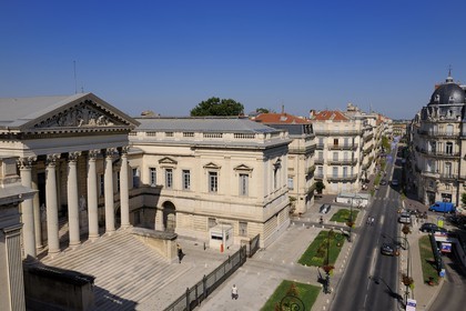 France, Hérault (34), Montpellier, l'Ecusson, le Palais de Justice sur la rue Foch