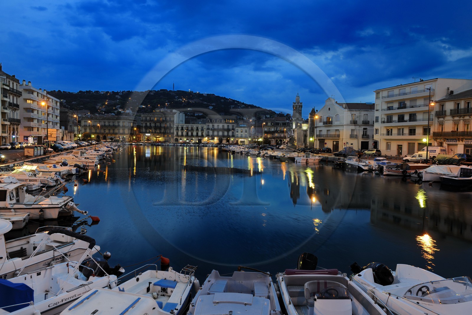 France, Hérault (34), Sète, canal de la Peyrade