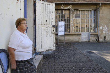 France, Rhone, Lyon, Montluc Prison Memorial, Andrée Gaillard was imprisoned in the family wing (in the background) at the age of 8 with her mother Resistant for a month before being released