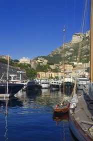 Principality of Monaco, Monaco, Port Hercule and the royal palace on the Rock