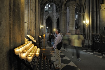 France, Paris, ile de la Cite, Notre-Dame Cathedral