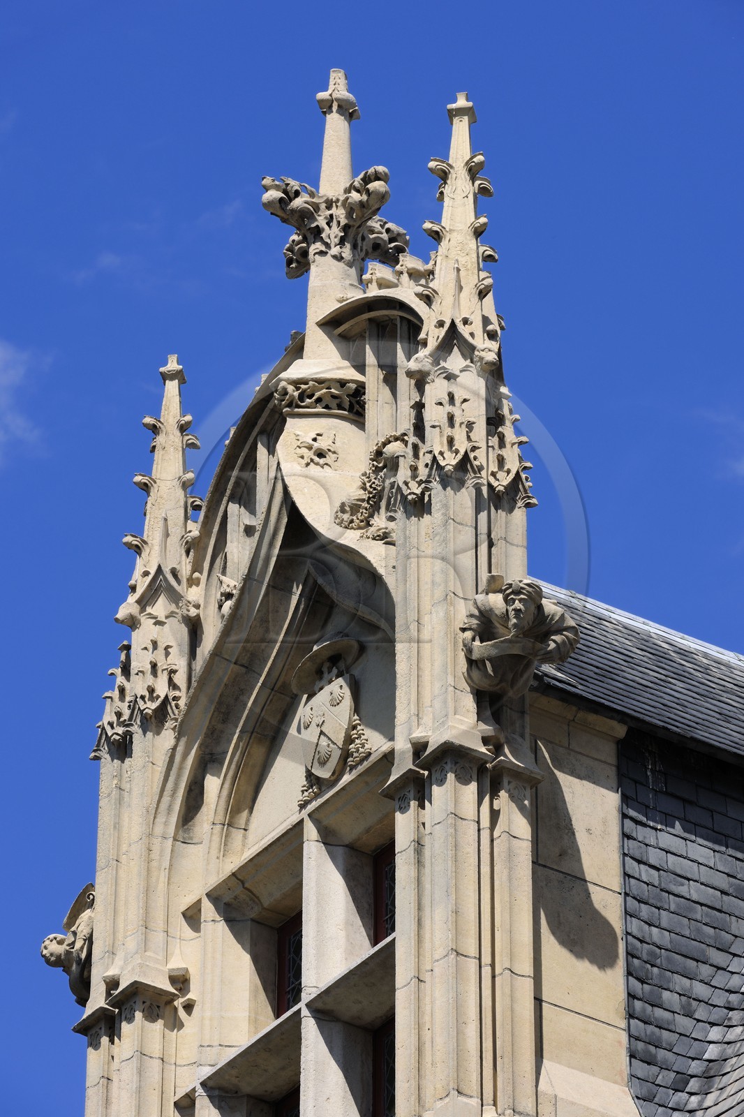 France, Paris (75), hôtel de Sens, siège de la bibliothèque Forney dans le quartier du Marais