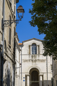 France, Charente Maritime, La Rochelle, the Auffredy Hospital at the end of Nicolas Venette street