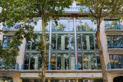 France, Paris (75), facade Art-nouveau de l'ancien grand magasin La Samaritaine de Luxe sur le boulevard des Capucines