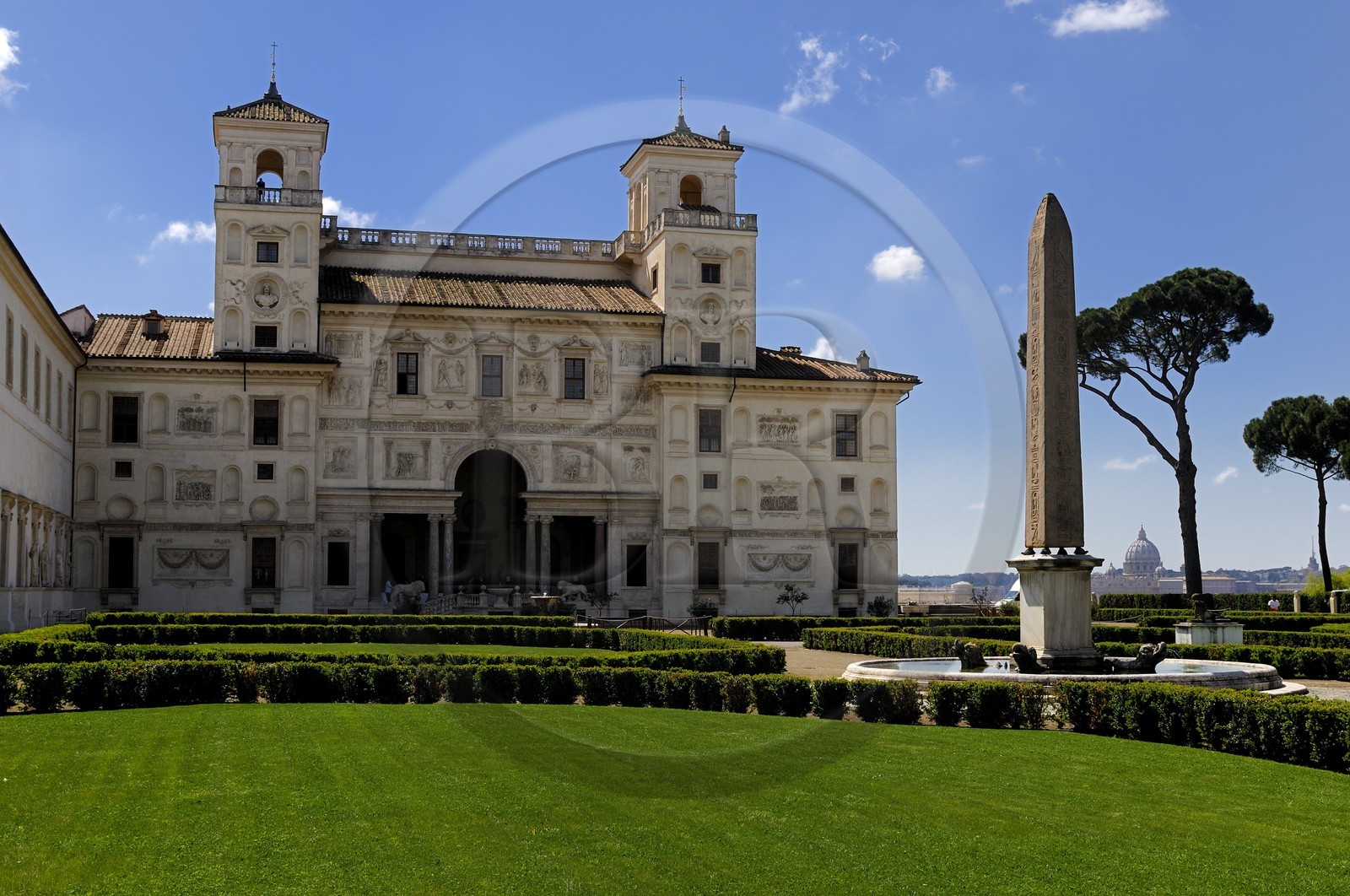 Italie, Latium, Rome, centre historique classé Patrimoine Mondial de l'UNESCO, la villa Médicis (villa Medici) est un palais situé sur le mont Pincio et héberge depuis 1803 l'Académie de France