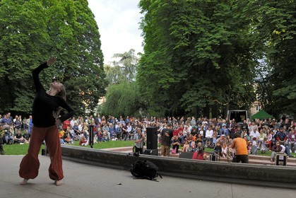 France, Haut-Rhin (68), Mulhouse, soirée musicale dans le Parc Salvator