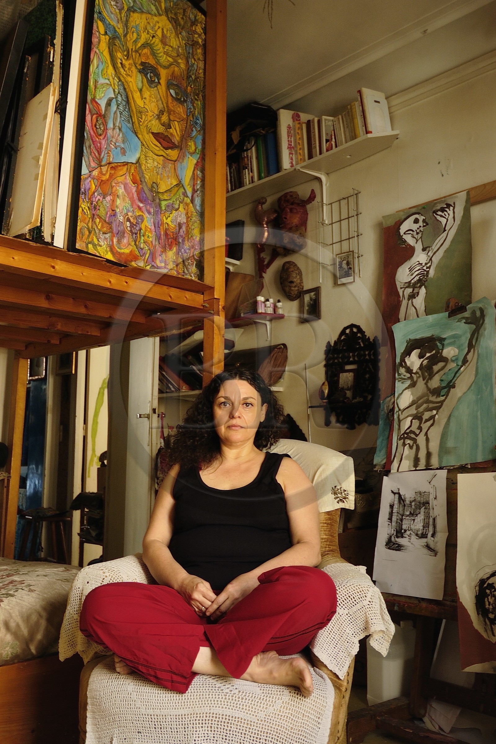 France, l'artiste peintre Ody Saban