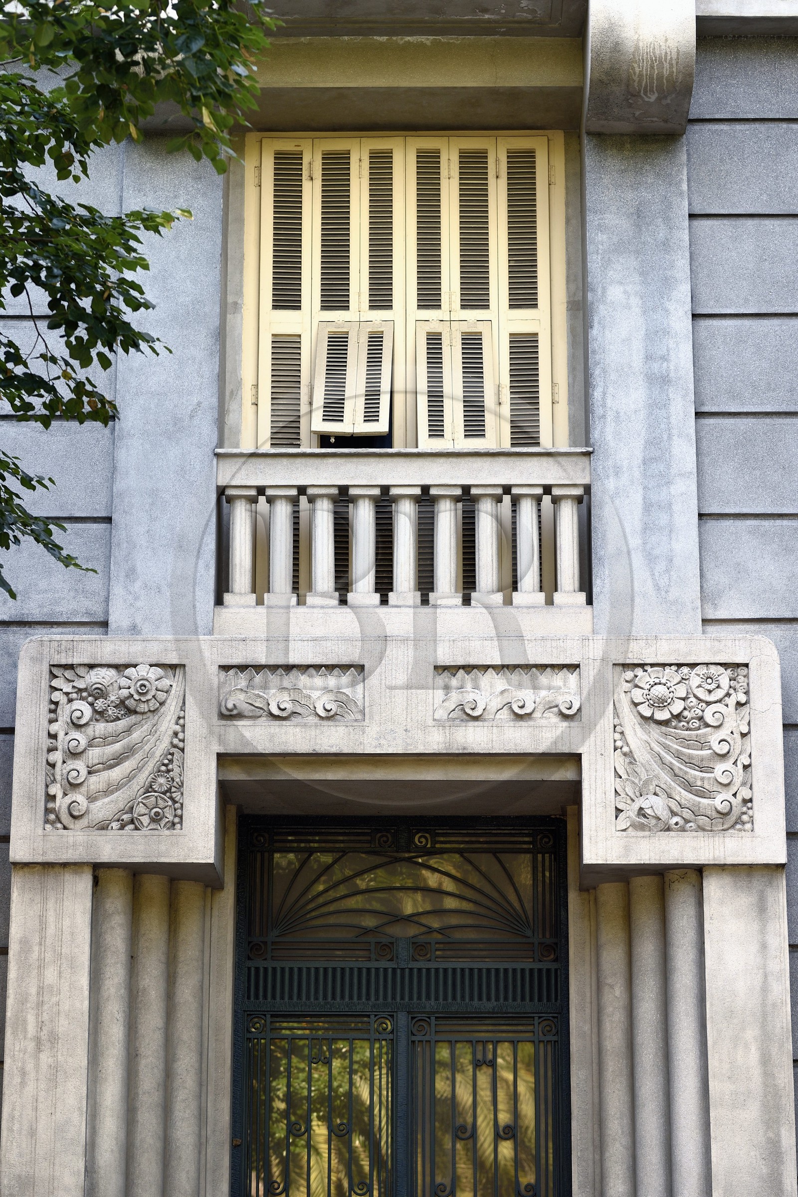 France, Alpes-Maritimes (06), Nice, immeuble La Rotonde (1929-1930) de style Art Déco au 41 boulevard Gambetta de l'architecte G.Dikansky