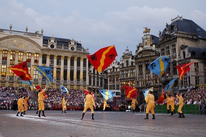 Belgium, Brussels, historical centre, Grand' Place listed as World Heritage by UNESCO, the Ommegang Festival