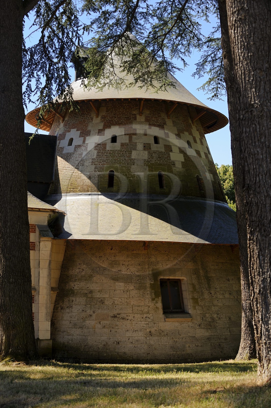 France, Loir et Cher, Loire Valley, listed as World Heritage by UNESCO, Chaumont sur Loire castle, stables, former ceramic oven converted into riding stable