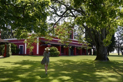Argentina, Buenos Aires Province, San Antonio de Areco, estancia La Bamba de Areco, the historical building