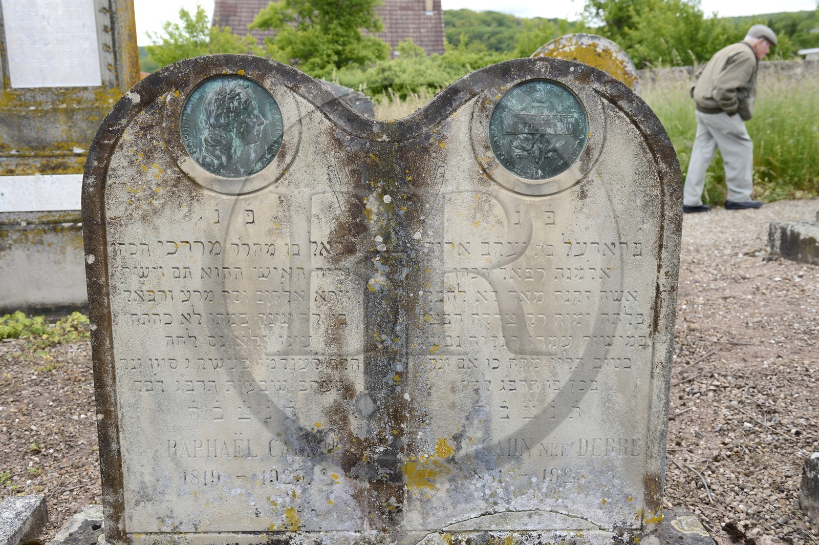 France, Bas-Rhin (67), Westhoffen d'où furent originaires les ancètres de Léon Blum ou encore de Michel Debré, le cimetière juif