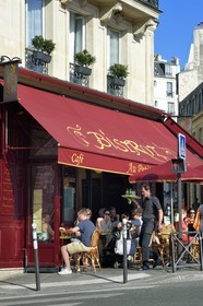 France, Paris, Café Au Petit Suisse at the corner of Vaugirard Street