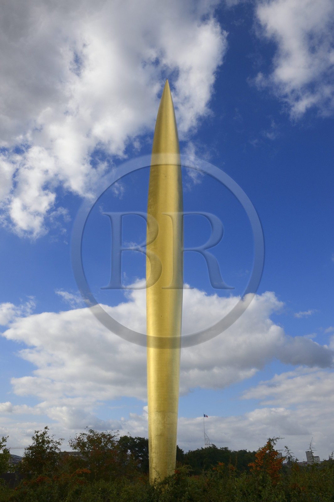 France, Moselle (57), Metz, Parc de la Seille, la sculpture Tremblement de Ciel