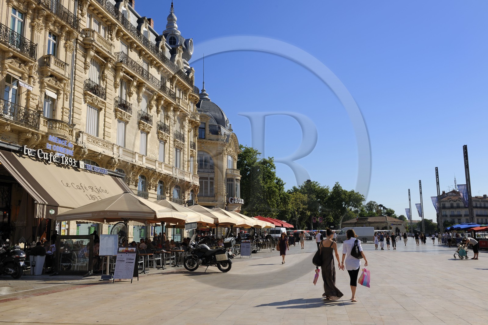 France, Hérault (34), Montpellier, centre historique, l'Ecusson, place de la Comédie
