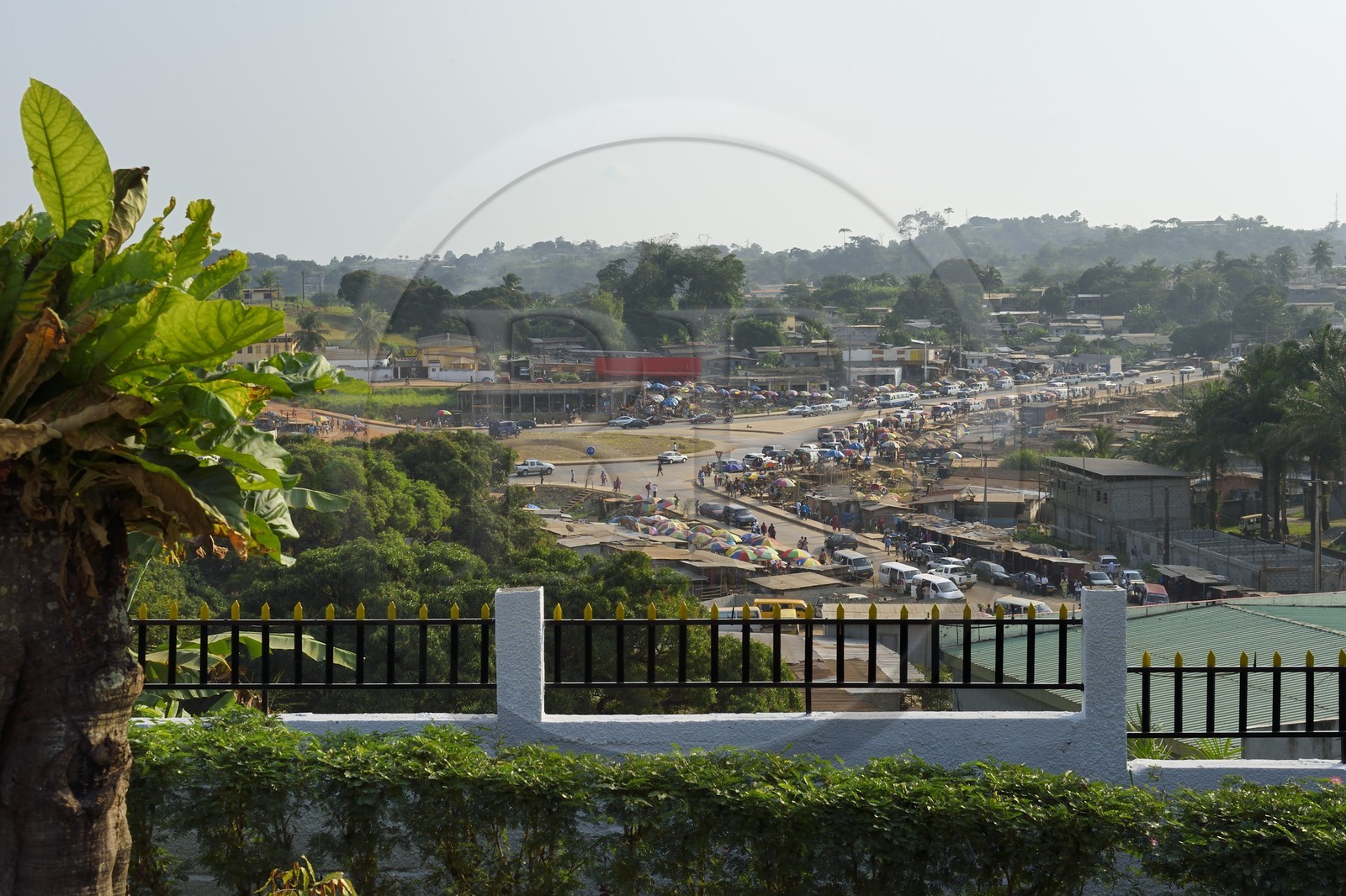 Gabon, Libreville, le carrefour du PK12 sur la Route National 1