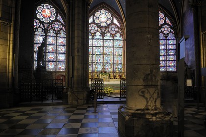 France, Paris (75), Ile de la Cité, cathédrale Notre-Dame de Paris, chapelle du déambulatoire