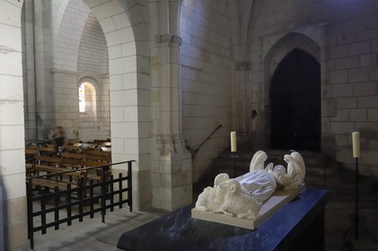 France, Indre et Loire, Loches, Loches Castle, Tomb of Agnes Sorel