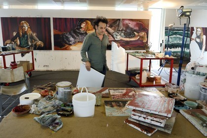 France, atelier de Fred Kleinberg au sein de l'entreprise Manutant