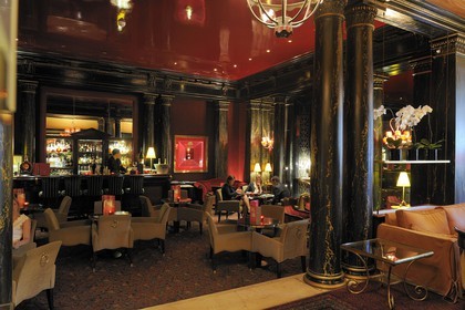 France, Paris (75), l'hôtel du Louvre, bar de l'hotel qui est resté dans son style haussmannien
