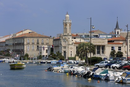 France, Hérault (34), Sète, canal Royal, le Palais Consulaire