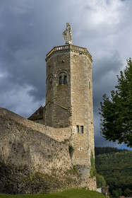 France, Saone et Loire, Autun, the Ursulines tower from the 12th century