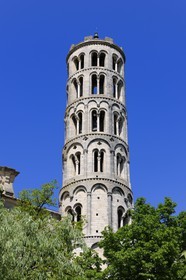 France, Gard (30), Uzès, cathédrale Saint-Théodorit, tour Fenestrelle