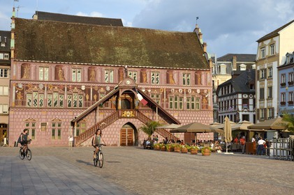 France, Haut Rhin, Mulhouse, Place de la Reunion (Reunion's Square), Town Hall and Historical Museum