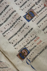 France, Manche (50), Avranches, le Scriptorial (musée des manuscrits du Mont Saint-Michel), manuscrits du Mont originaux