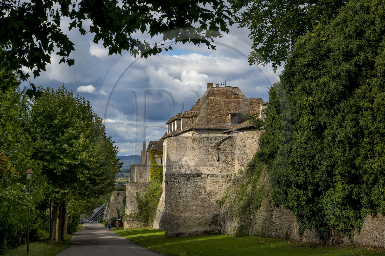France, Saône-et-Loire (71), Autun, vestiges des remparts gallo-romains