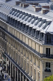 France, Paris (75),  immeubles haussmanniens de la rue Scribe
