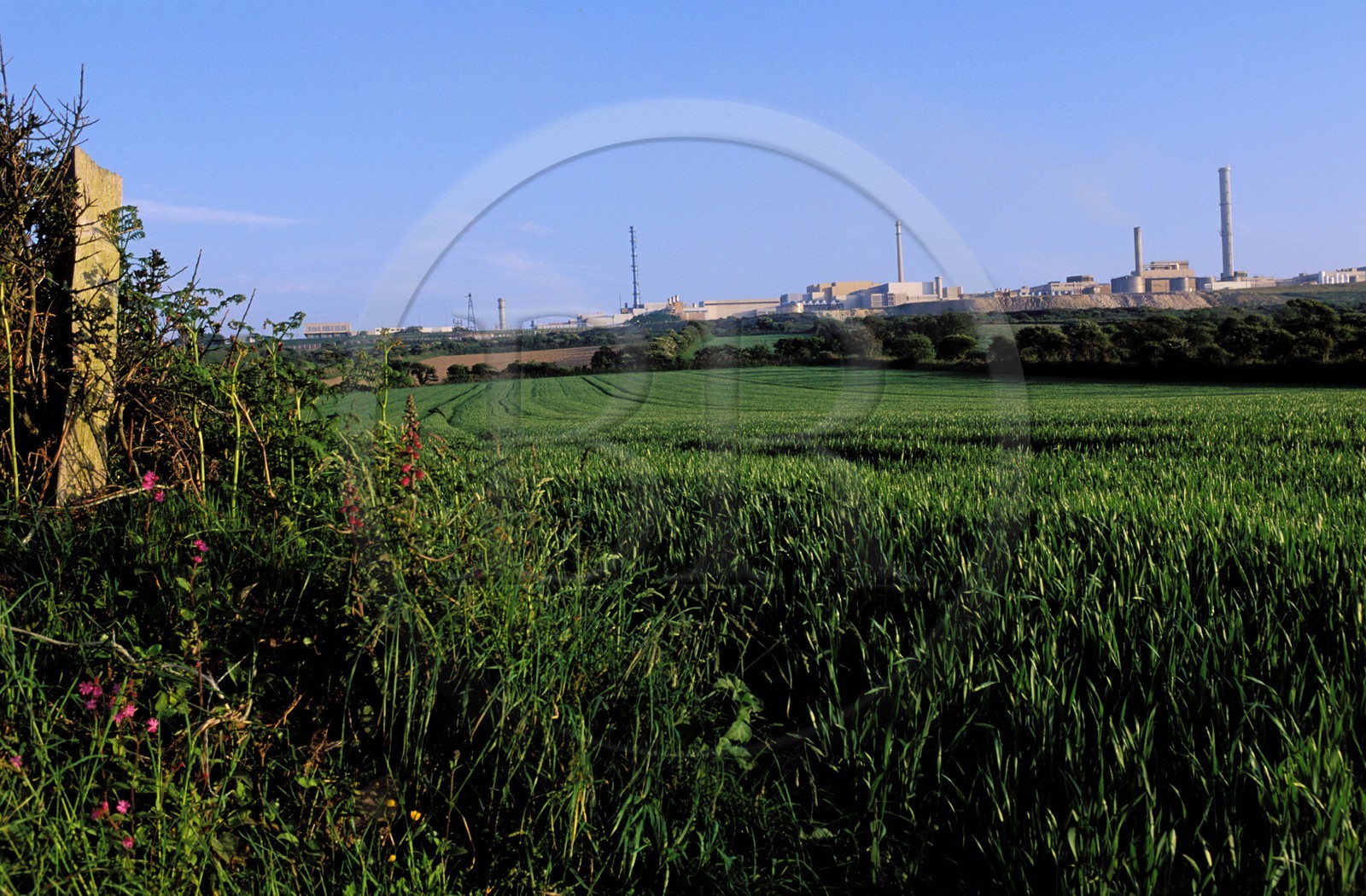 France, Manche (50), Cotentin, région du Cap de la Hague, la Cogema, usine de retraitement de la Hague