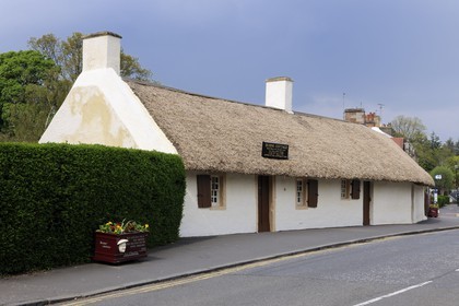 Royaume-Uni, Ecosse, Ayrshire, Ayr, Alloway village de Robert Burns, le Burns cottage, humble chaumière qui fut sa maison natale