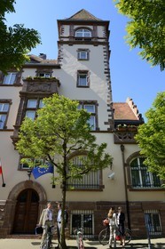 France, Bas Rhin, Strasbourg, Neustadt district dating from the german period, the current Polish Consulate at 2 rue Geiler by architects Lütcke and Backes (1902) of Neo-Renaissance style