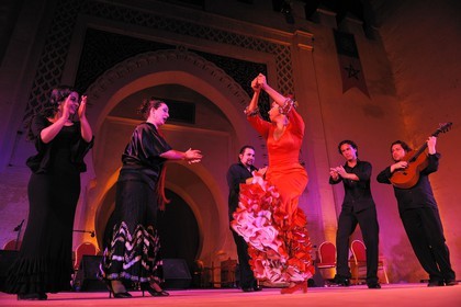 Morocco, Middle Atlas, Fez, Imperial City, Festival of World Sacred Music, Flamenco dance and singing of Belen Maya Spanish Company