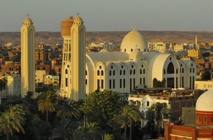 Egypte, Haute Egypte, Nubie, vallée du Nil, Assouan, Cathédrale copte orthodoxe Saint-Michel d'Assouan