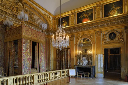 France, Yvelines (78), château de Versailles, classé Patrimoine Mondial de l'UNESCO, appartement du Roi, la chambre du Roi