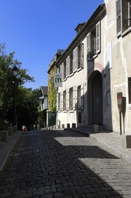 France, Paris (75), la Butte Montmartre, musée de Montmartre rue Cortot qui fut l'atelier de nombreux artistes à la fin du 19ème siècle