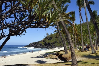 France, Ile de la Reunion, Petite-Ile sur la côte sud, plage de Grand-Anse