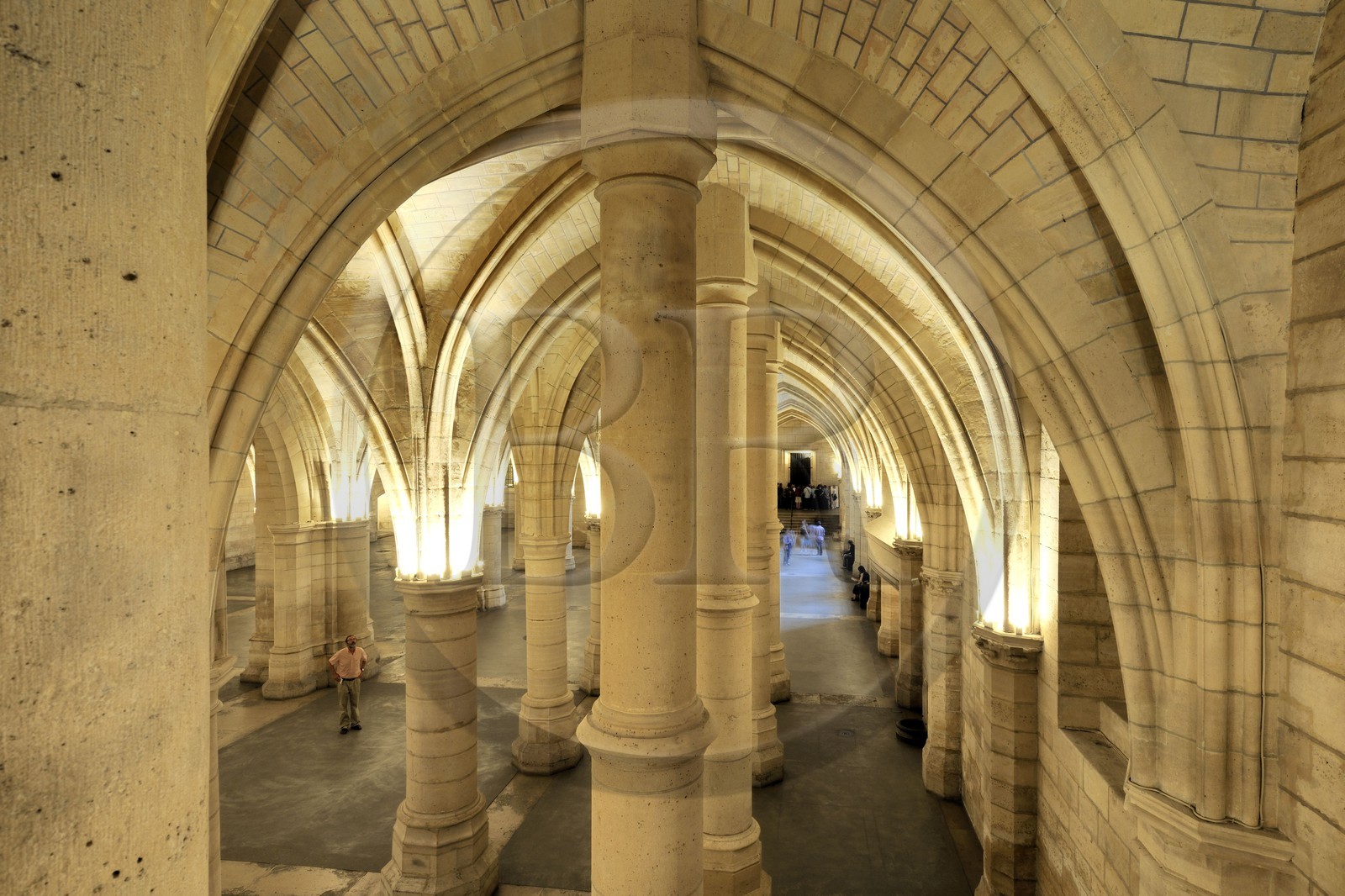 France, Paris (75), Ile de la Cité, la Conciergerie dans le Palais de Justice, la salle des Gens d'armes (1302)