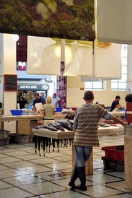 Portugal, Madeira Island, Funchal, the covered market Mercado dos Lavradores, fish hall