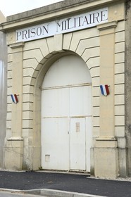 France, Rhone, Lyon, Montluc Prison Memorial, the military prison main gate