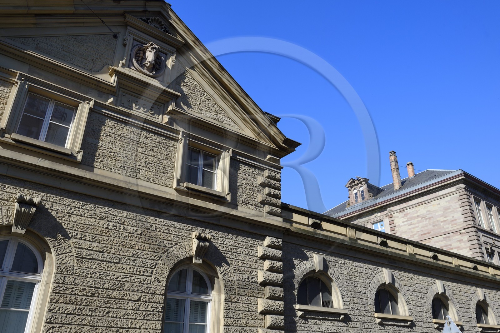 France, Bas-Rhin (67), Strasbourg, quartier de la Neustadt datant de la periode allemande, rue du Général Frère, les anciennes écuries impériales (1885) annexe du Palais du Rhin