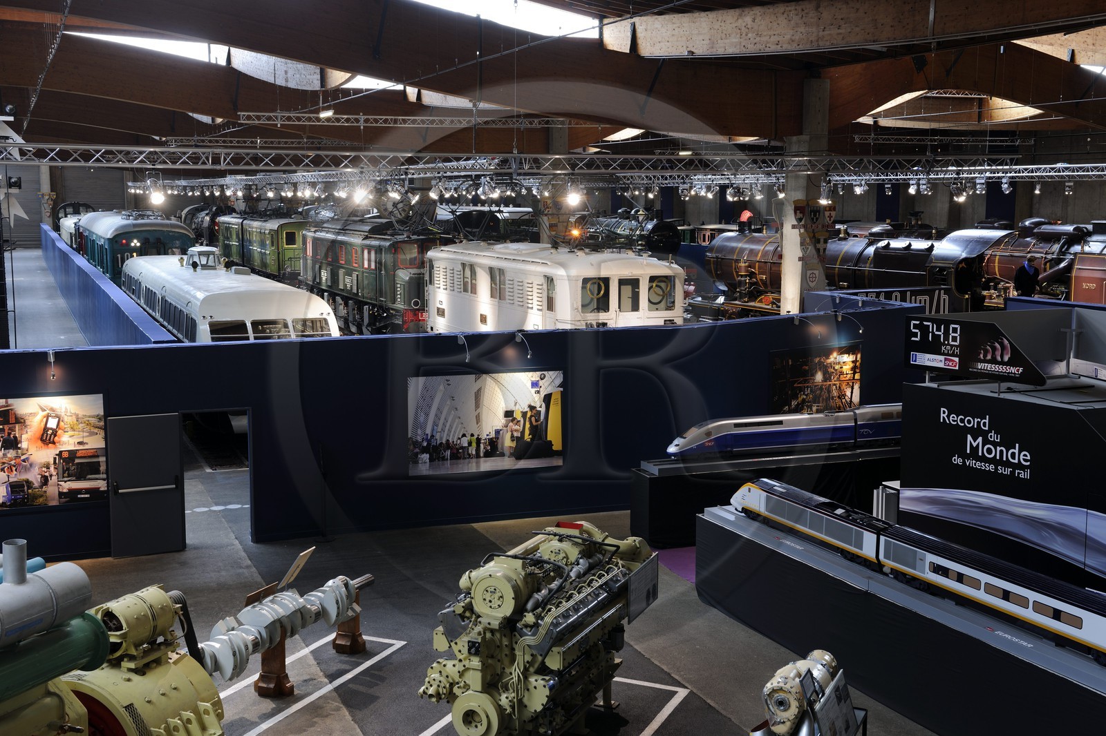 France, Haut-Rhin (68), Mulhouse, le musée Cité du train