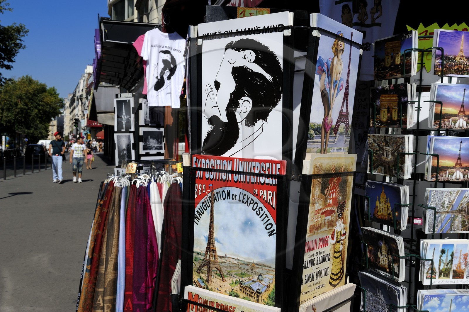 France, Paris (75), le boulevard de Clichy entre Pigalle et Blanche