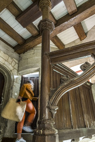 France, Loire-Atlantique (44), Nantes, quartier du Bouffay, manoir gothique de la Psallette (XVème siècle)