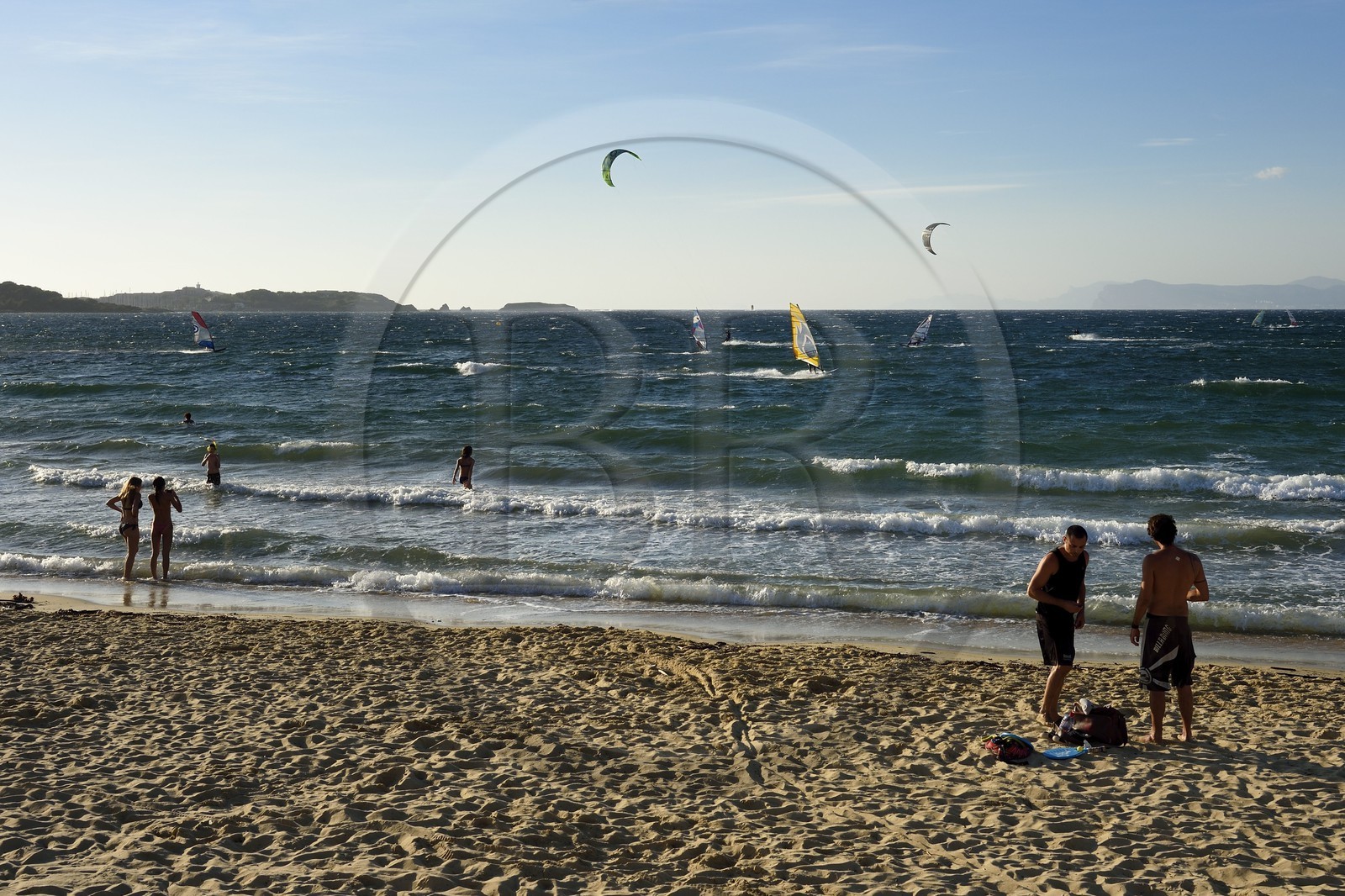 France, Var (83), Six-Fours-les-Plages, plage du Brusc